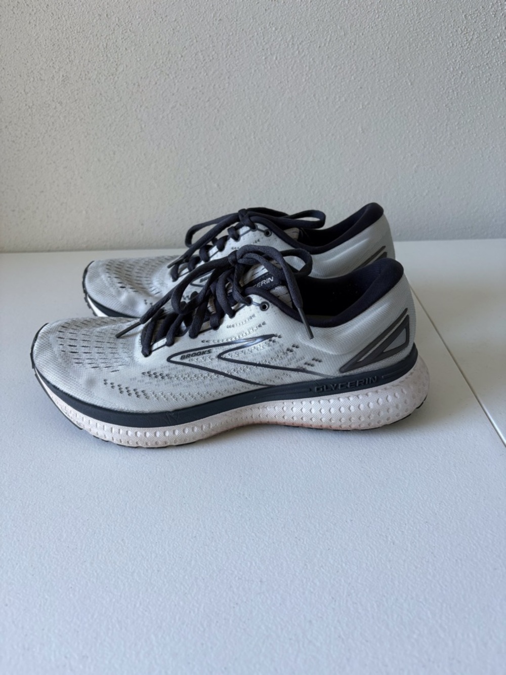Brooks Glycerin 19 Size Women 9 Navy & Gray‎ Activewear Running Walking Comfort - Picture 4 of 13